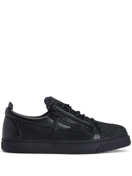 Giuseppe Zanotti фактурные кеды Frankie, черный