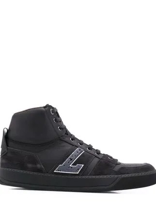 LANVIN высокие кеды с нашивкой-логотипом
