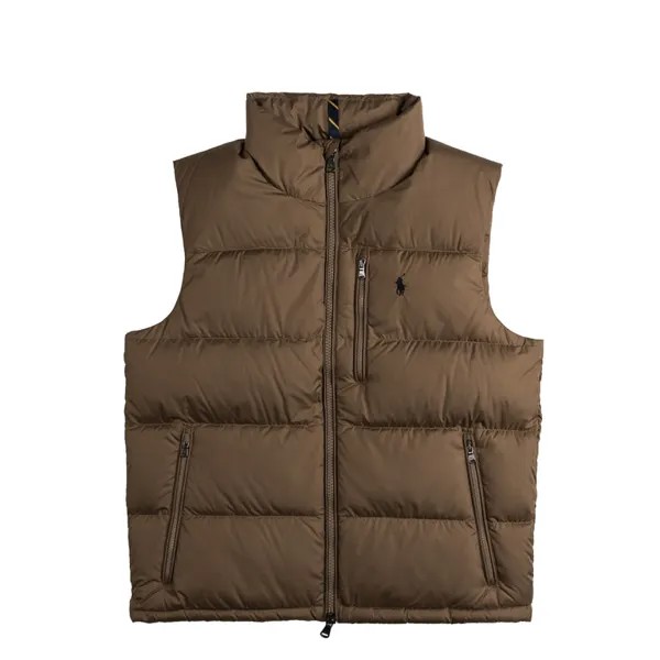 Пуховик The Gorham Down Gilet Polo Ralph Lauren, серый