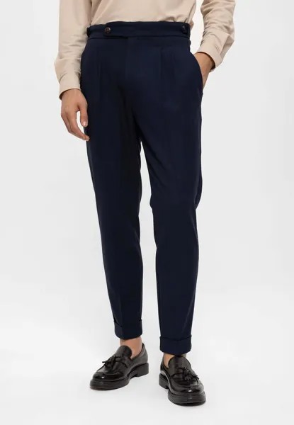 Брюки High Waist Pleated Antioch, цвет navy