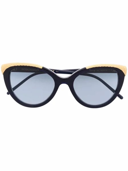 Boucheron Eyewear солнцезащитные очки в оправе 'кошачий глаз'