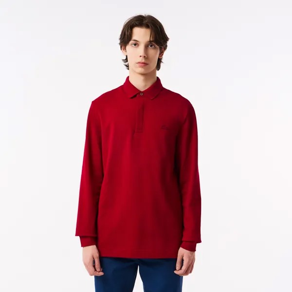 Мужское поло Lacoste с длинным рукавом