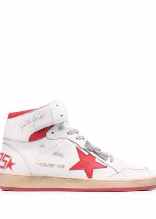 Golden Goose высокие кеды Sky-Star на шнуровке