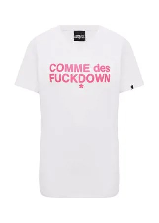 Хлопковая футболка Comme des Fuckdown