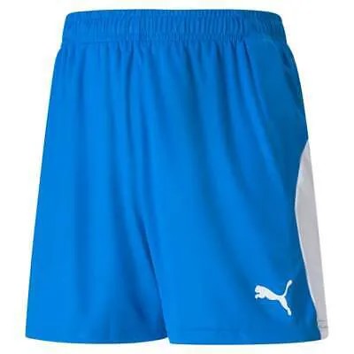 Футбольные шорты Puma Liga для мальчиков, синие спортивные повседневные штаны для мальчиков 703433-02