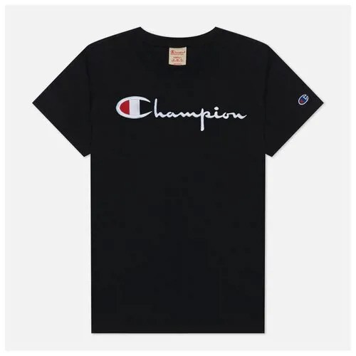 Женская футболка Champion Reverse Weave Big Logo Crew Neck Regular Fit белый , Размер M