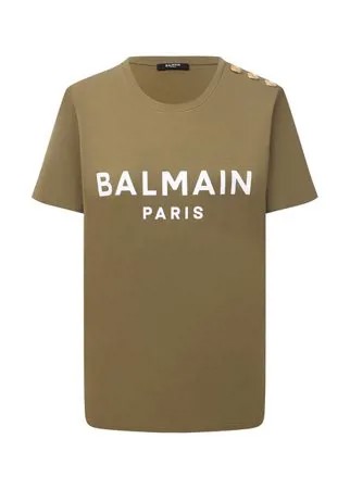 Хлопковая футболка Balmain