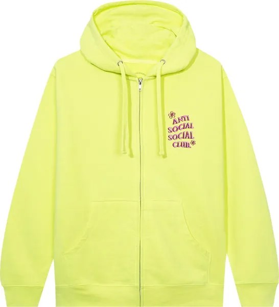 Худи Anti Social Social Club Coral Crush Zip Hoodie 'Yellow', желтый