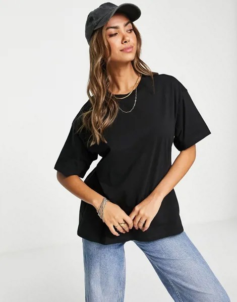Футболка в стиле oversized черного цвета ASOS DESIGN-Черный цвет