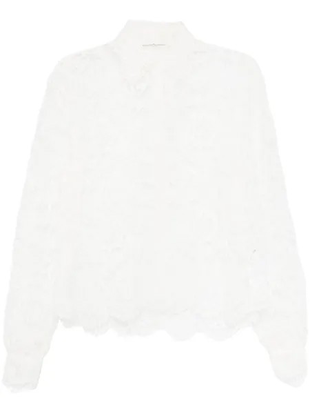 Ermanno Scervino кружевная рубашка, белый