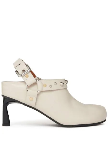 Stella McCartney туфли на каблуке Elyse, нейтральный цвет