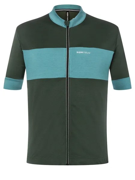Рубашка super.natural Merino Fahrradtrikot, темно-зеленый