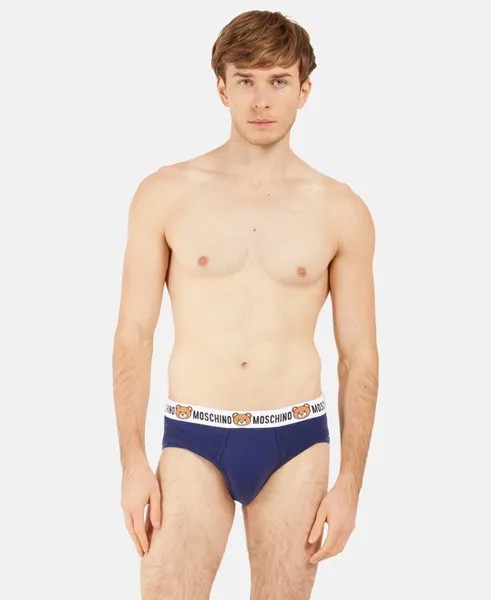 Трусы, упаковка 2 шт. Moschino Underwear, цвет Slate Blue