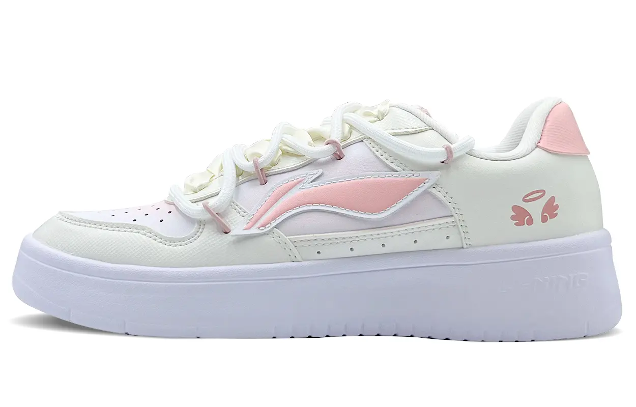 Кроссовки LINING Sports Life Collection Skateboarding Shoes Women's Low-top Pink/Beige, розовый