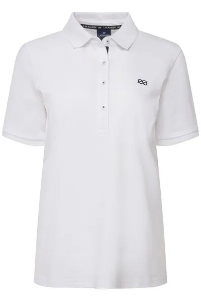 Футболка LAURASØN Polo, цвет schneeweiß