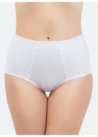 Vis-a-Vis Трусы слипы макси с кружевом, размер L, white