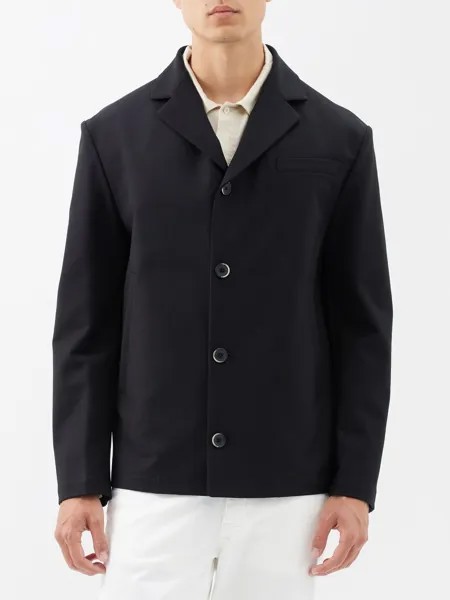 Пиджак zan из смесового хлопка Barena Venezia, черный