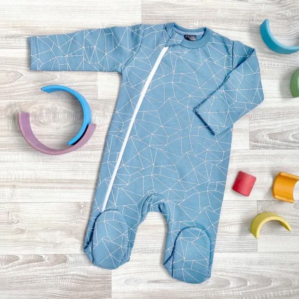 Mjolk Утеплённый комбинезон с закрытой ножкой Sleep and Play Ice