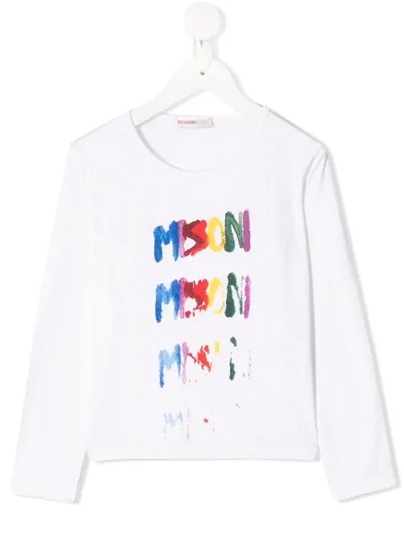 Missoni Kids футболка с принтом