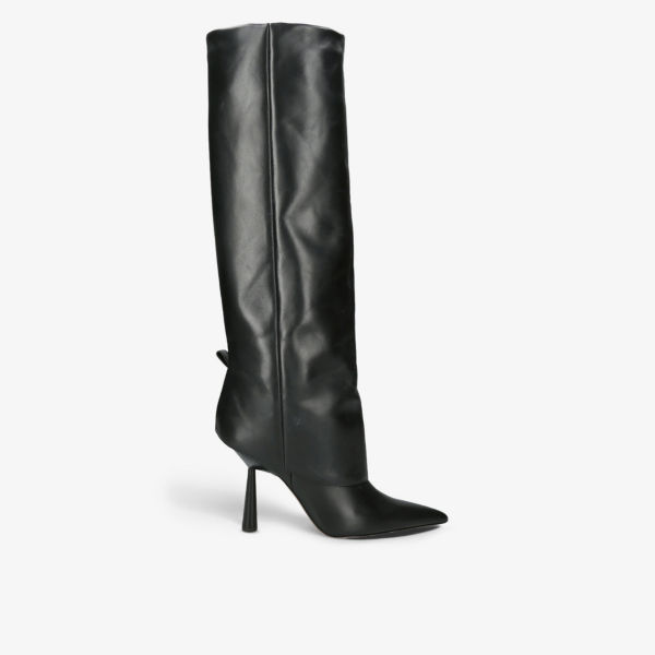 Кожаные ботинки на каблуке gia couture x rosie huntington-whiteley rosie 31 Gia Couture, черный