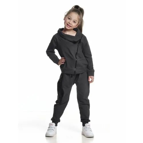Костюм Mini Maxi для девочек, толстовка и брюки, размер 116, черный