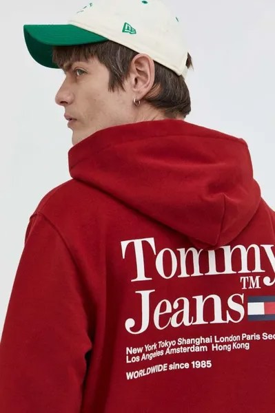Толстовка Tommy Jeans, бордовый
