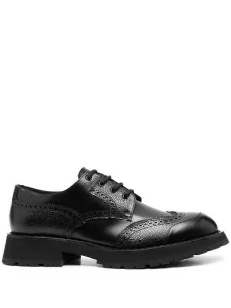 Alexander McQueen броги на шнуровке, черный