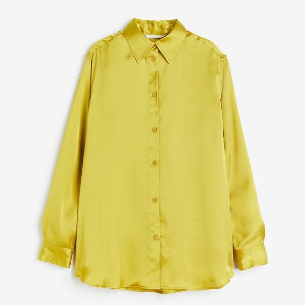 Блузка H&M Oversized, желтый