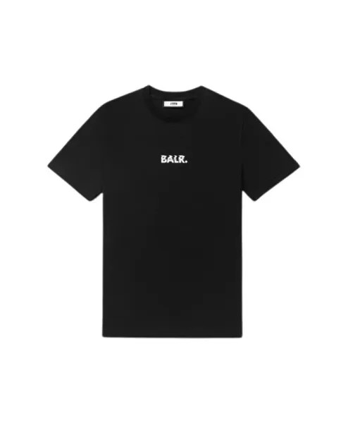 Хлопковая футболка с логотипом стандартного кроя Balr., черный