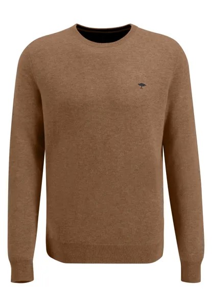Пуловер FYNCH HATTON O Neck, Merino Cashmere, цвет Walnut bro