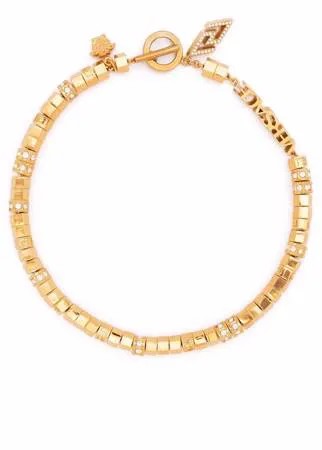 Versace колье Greca с логотипом