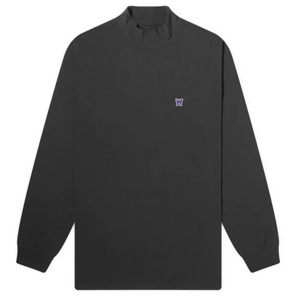Футболка Needles Long Sleeve Mock Neck T-Shirt, черный