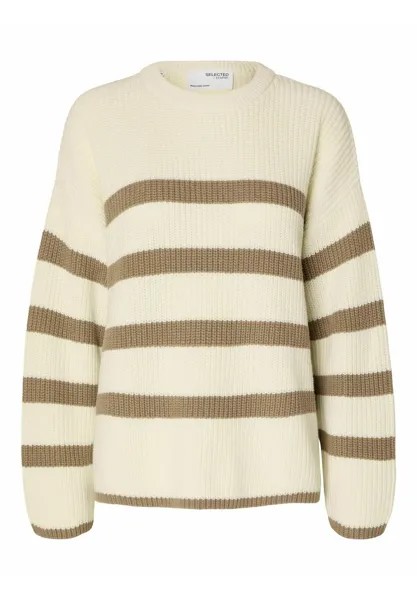 Свитшот Selected Femme BLOOMIE LS O-NECK NOOS, белоснежный