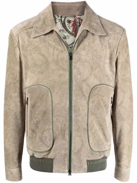 ETRO paisley jacquard bomber jacket