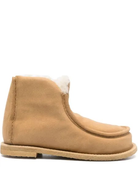 JW Anderson мягкие ботинки по щиколотку, коричневый