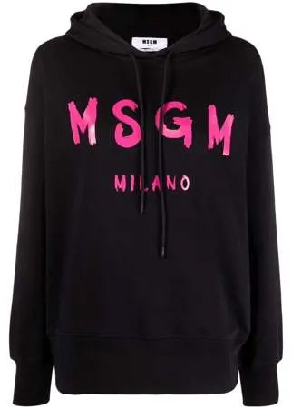 MSGM худи с кулиской и логотипом