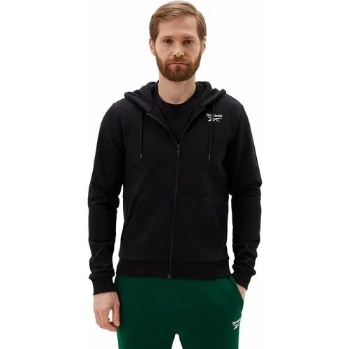 Толстовка спортивная Reebok, размер XXL INT, , чёрный
