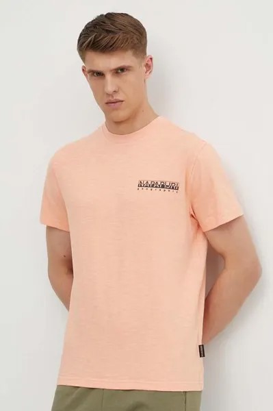 Футболка S-Martre из хлопка Napapijri, розовый