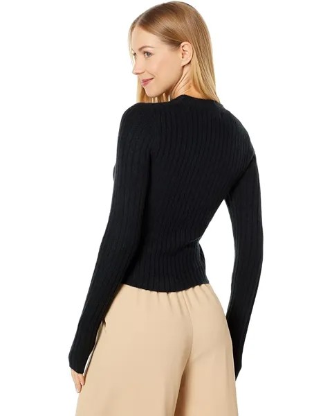 Свитер Madewell Anguila Crew Neck Slim Pullover, реальный черный