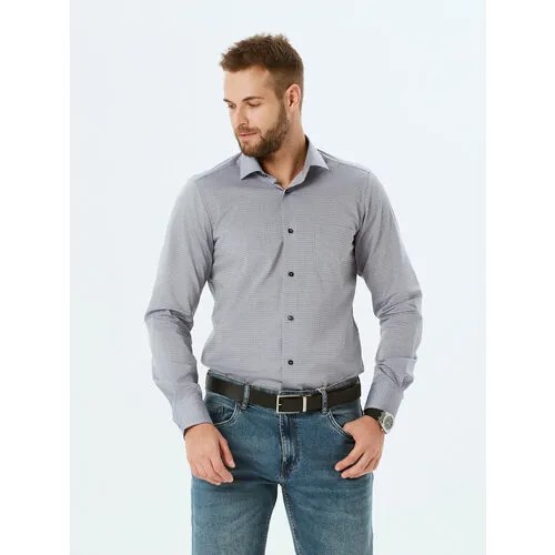 Рубашка Dave Raball, размер 40 170-176, серый