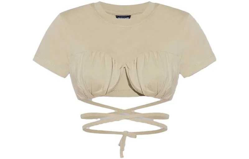 Женский укороченный топ Jacquemus, цвет Brown