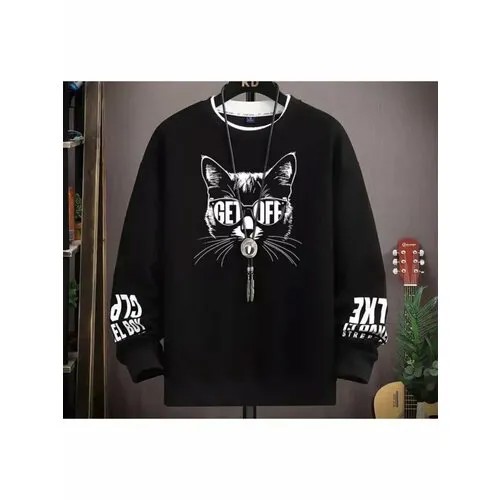 Лонгслив Ласкита, размер 3XL, , черный