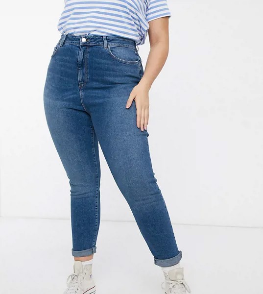 Синие джинсы в винтажном стиле New Look Curve-Синий