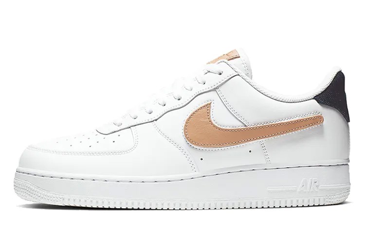 Низкая съемная сумка с логотипом Nike Air Force 1, белая Vachetta Tan