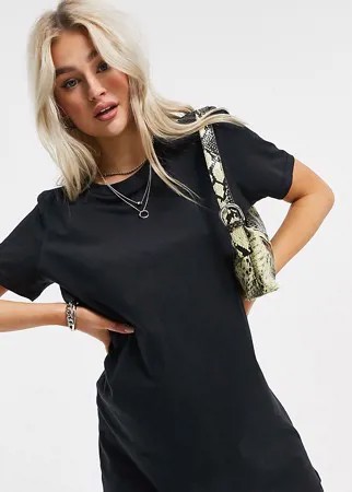 Черное платье-футболка Only Petite-Черный цвет