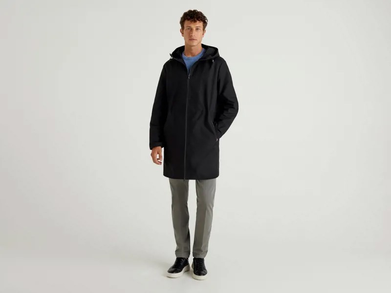 Парка мужская United Colors of Benetton 21A_2YU653H68 черная XL
