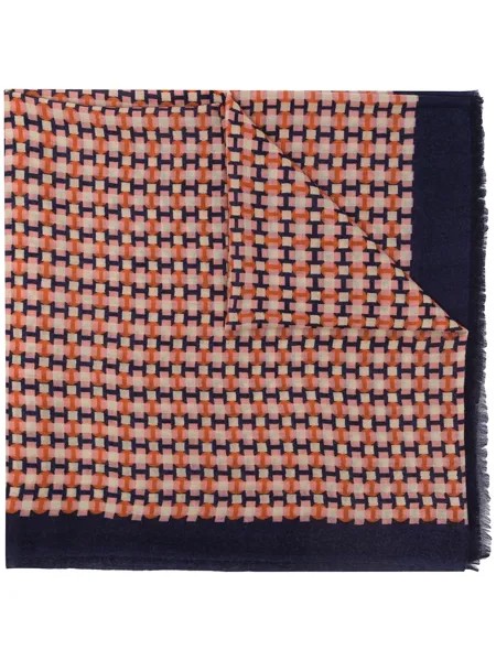 N.Peal кашемировый шарф Pashmina с геометричным принтом