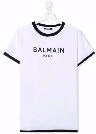 Balmain Kids футболка с логотипом