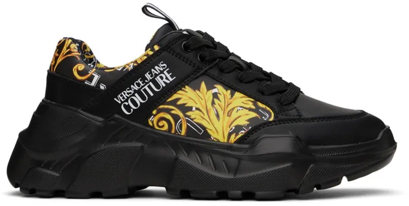 Кроссовки Speedtrack Black Chain Couture Versace Jeans Couture