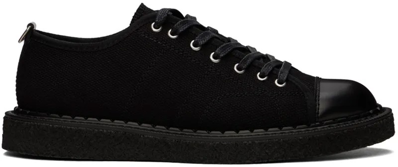 Черный - Кроссовки с изображением обезьянки из плотной ткани George Cox Edition Fred Perry, цвет Black